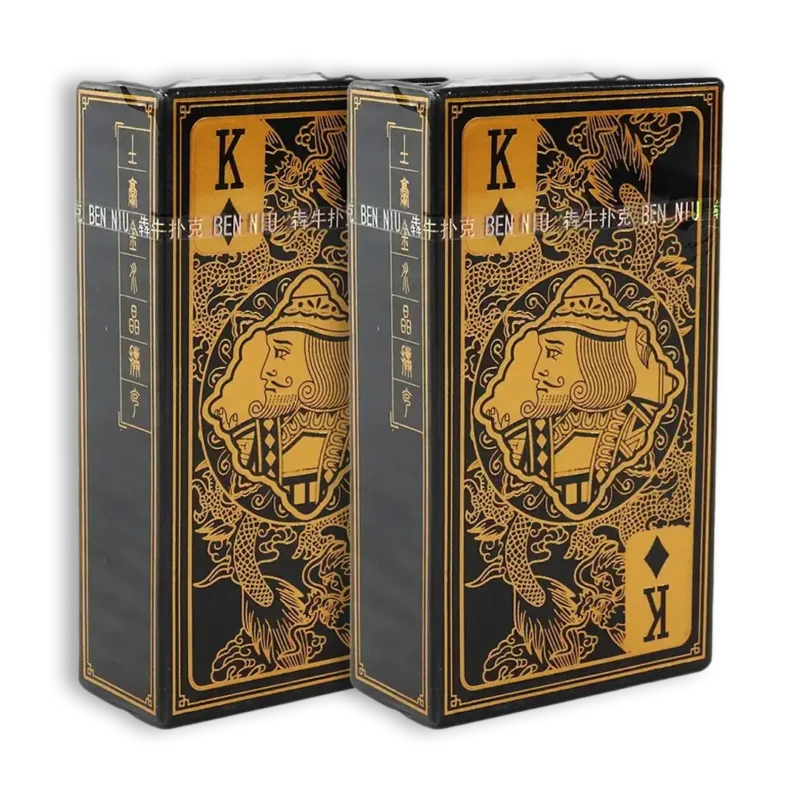KIT 2 CARTAS POKER METALIZADO