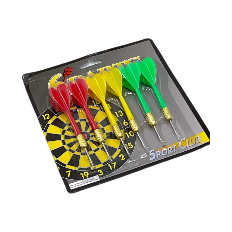 JUEGO DARDOS PUNTA METÁLICA X 6
